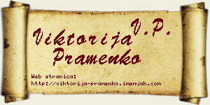 Viktorija Pramenko vizit kartica